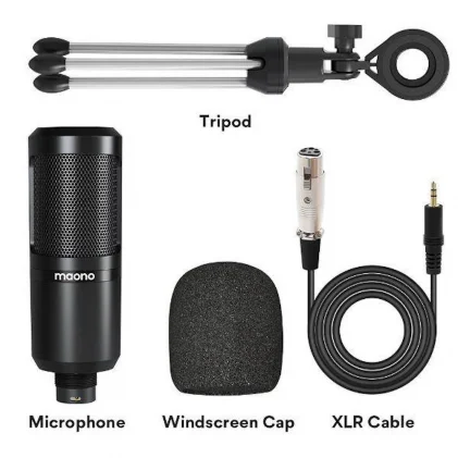 MAONO AU-PM360TR Condenser Microphone kit with XLRto 3.5mm Cable